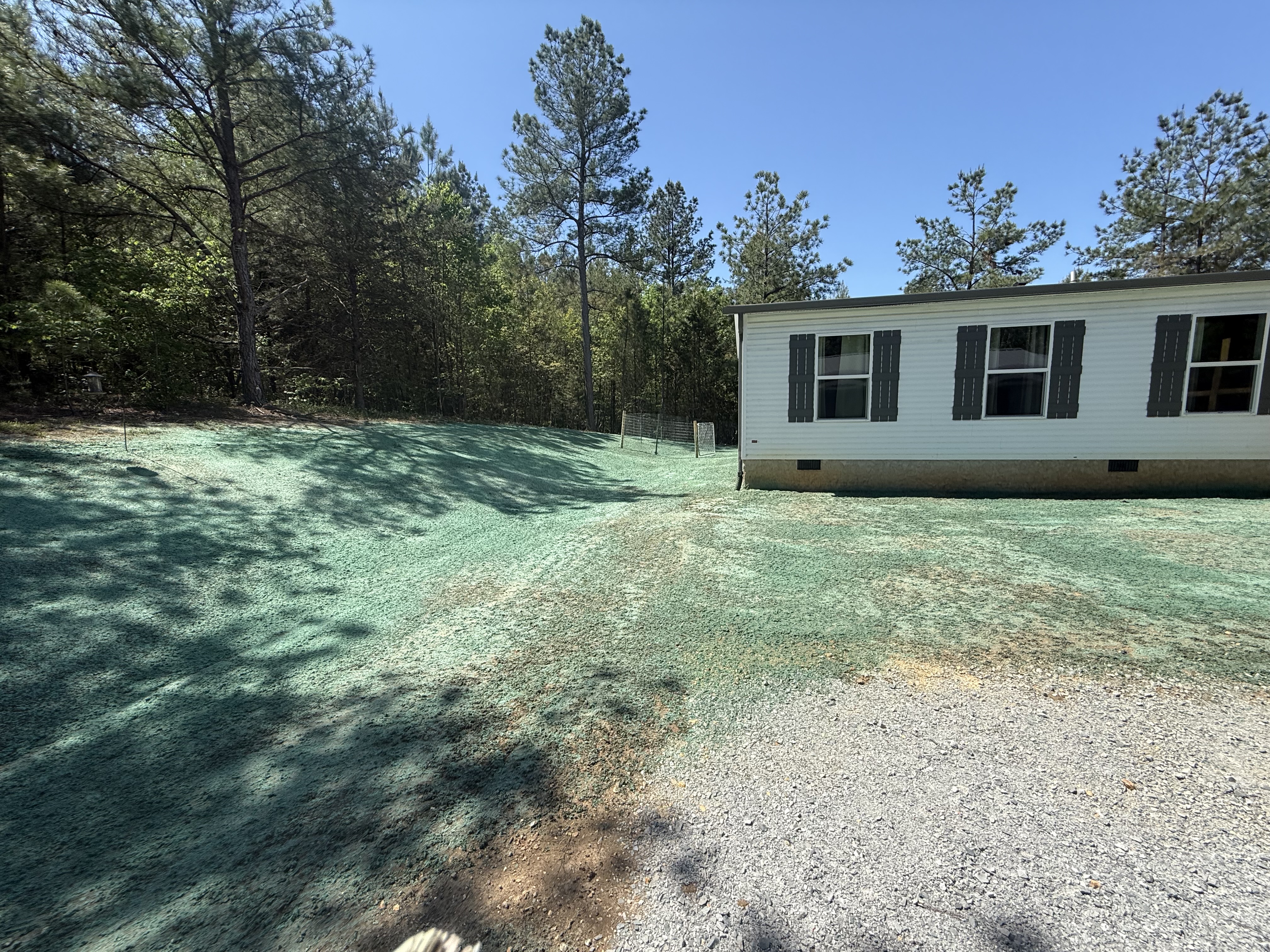 Hydroseeding project site